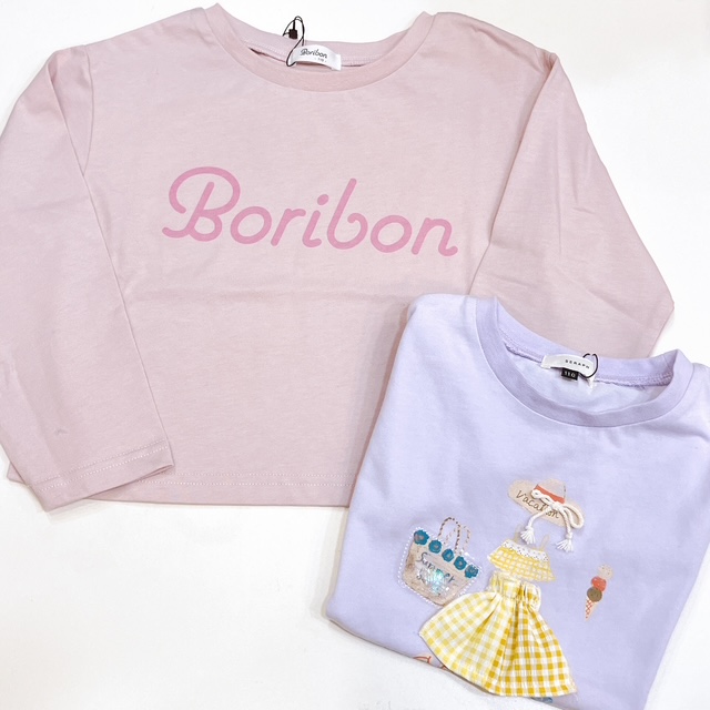 110サイズ｜女の子3点セット ペプラムデザインがかわいい♪ ウィンドブレーカー×長袖Tシャツ×半袖Tシャツ｜季節の変わり目に便利な着まわし3点セットの画像