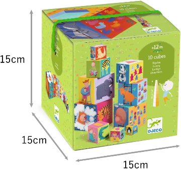 出産祝い・お誕生日プレゼントに！フランスベビー知育玩具ブランド「ジェコ」10ファニーブロックス（イエローボックス）画像