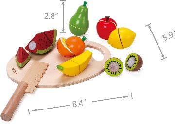 ラッピング無料！ベルギー玩具ブランド「クラシックワールド」おままごとカッティングフルーツキッチンお誕生日プレゼント2歳~知育玩具ごっこ遊びの画像