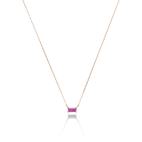 K10PG バケットカットルビーネックレスの画像