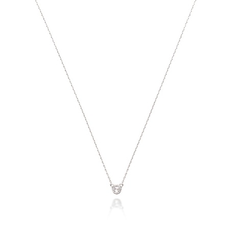 Pt900 ローズカット・ダイヤネックレスの画像