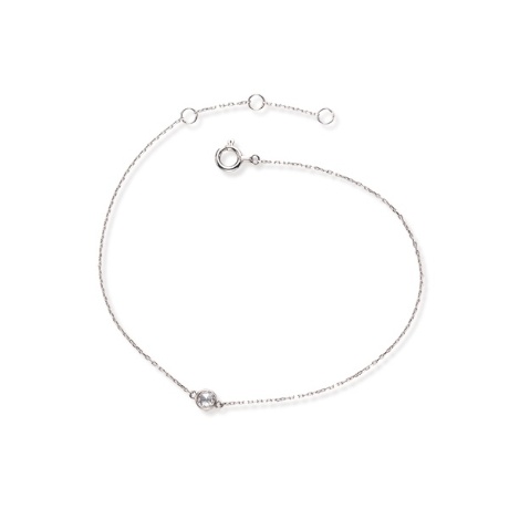 Pt900 ローズカット・ダイヤブレスレットの画像