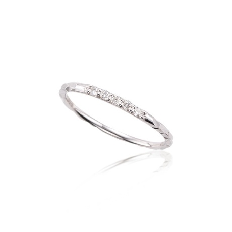 K10WG クラシカル・ダイヤピンキーリングの画像