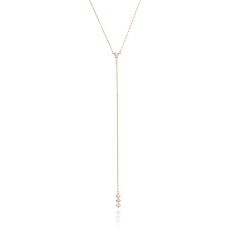 K18YG ランバス・ダイヤロングネックレスの画像