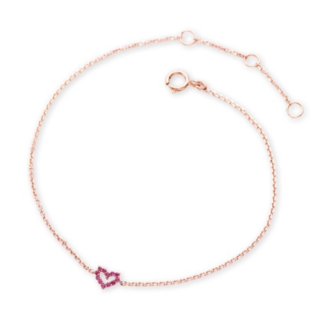 K10PG　ハートルビーブレスレットの画像