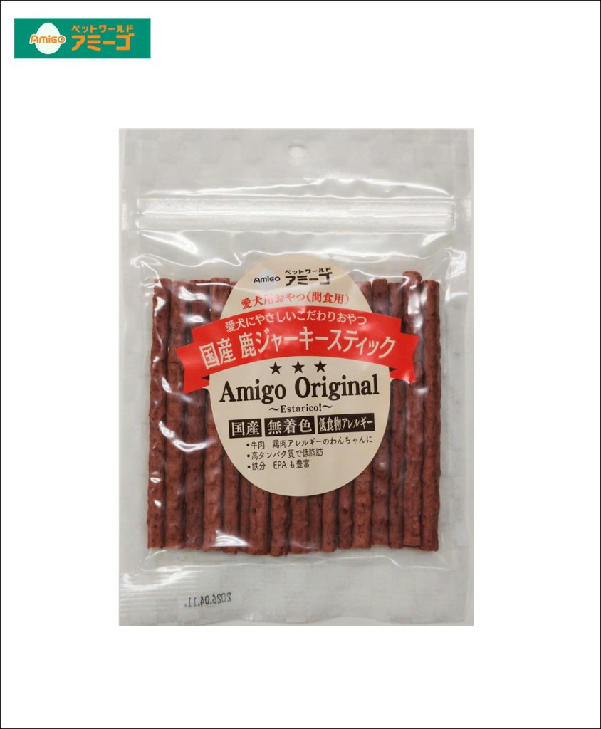 AM国産鹿ジャーキースティック 80ｇ　[国産]の画像