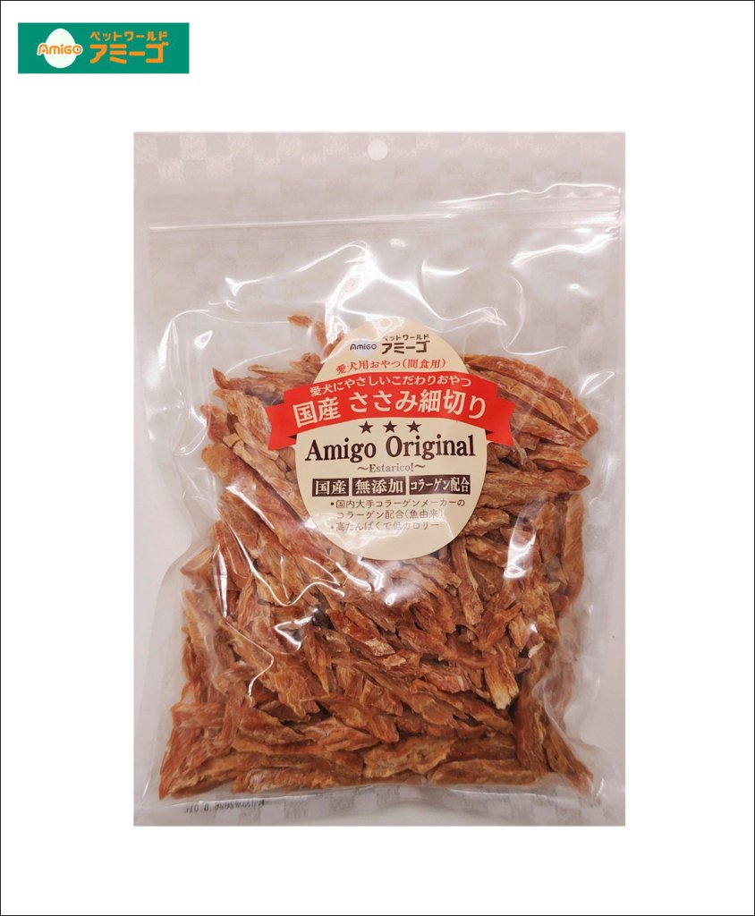 AM国産ささみ細切りコラーゲン配合 450g　[国産]の画像