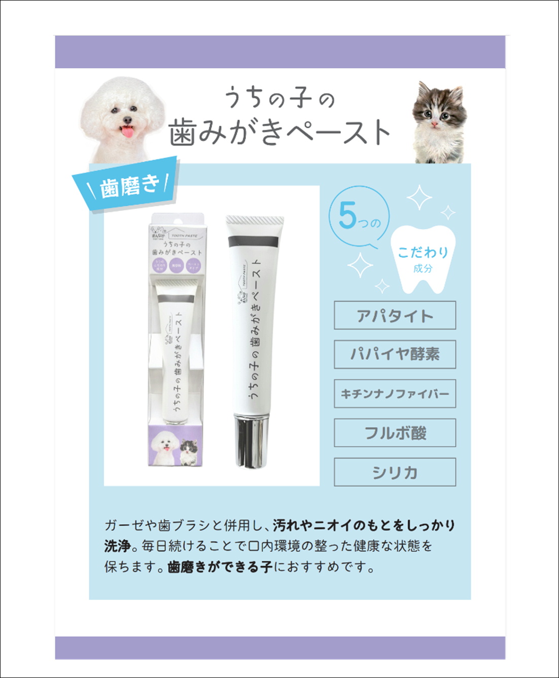 AM うちの子の歯みがき [犬 猫 デンタルケア] の画像