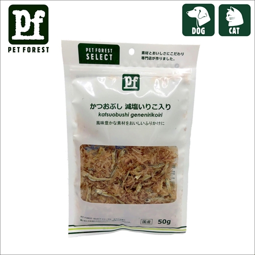 PF かつおぶし 減塩いりこ入り　50ｇ [国産　犬用おやつ　猫用おやつ]の画像