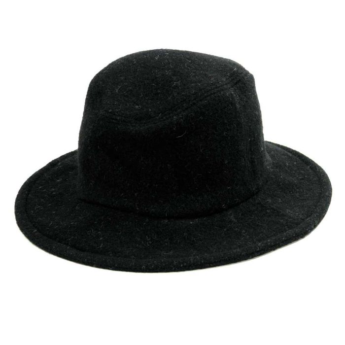Phatee - TRAVEL HAT RECYCLE WOOL / BLACK WOOLの画像