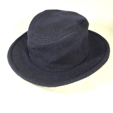 Phatee - TRAVEL HAT RECYCLE WOOL / NAVY WOOLの画像