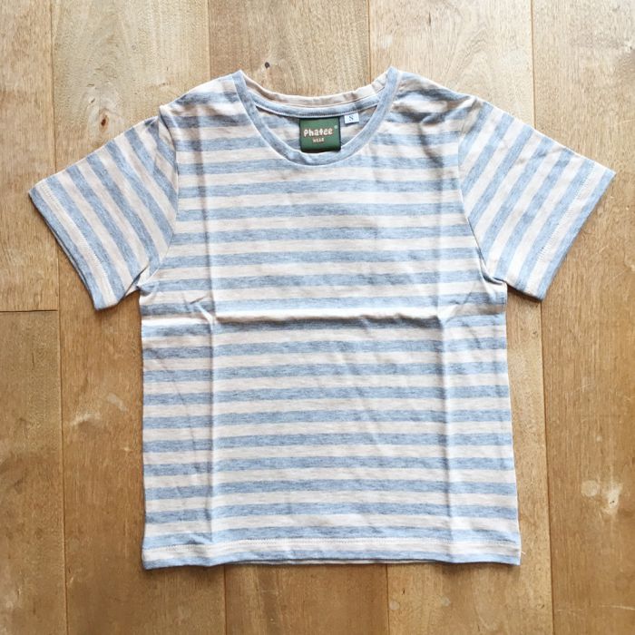 Phatee LABORATORY - KIDS S/S TEE / OC BORDER GREY (SAMPLE) (S(90～100))の画像