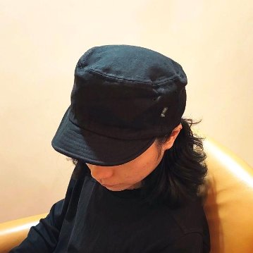 Phatee - HALF CAP HEMP CANVAS / BLACK CANVASの画像