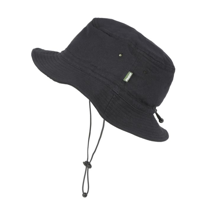 Phatee - BUCKET HAT CHIN STRAP / BLACK TWILLの画像