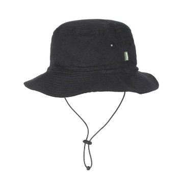 Phatee - BUCKET HAT CHIN STRAP / BLACK TWILLの画像