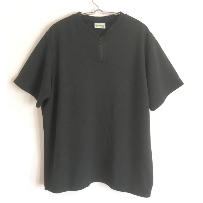 Phatee - HEMP CHOCO ZIP TEE / BLACKの画像