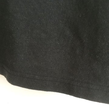 Phatee - HEMP CHOCO ZIP TEE / BLACKの画像