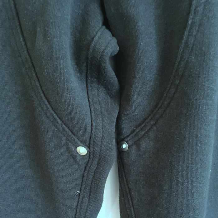 Phatee - HEMP SWEAT W KNEE PAINTER PANTS / BLACKの画像