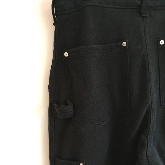 Phatee - HEMP SWEAT W KNEE PAINTER PANTS / BLACKの画像