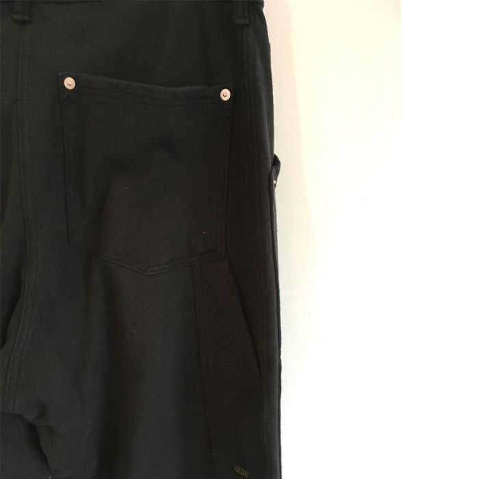 Phatee - HEMP SWEAT W KNEE PAINTER PANTS / BLACKの画像
