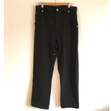 Phatee - HEMP SWEAT W KNEE PAINTER PANTS / BLACKの画像