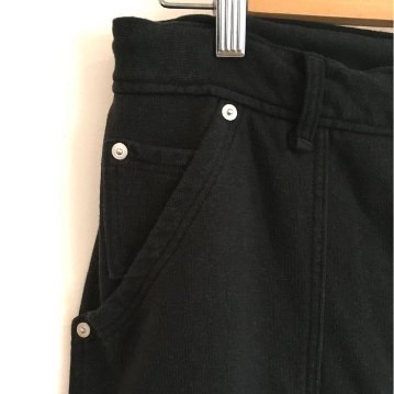 Phatee - HEMP SWEAT W KNEE PAINTER PANTS / BLACKの画像