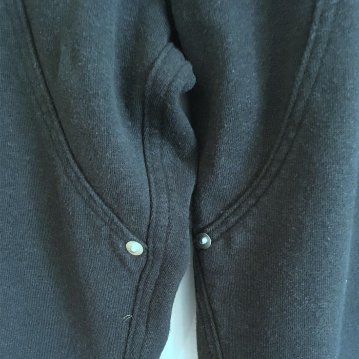 Phatee - HEMP SWEAT W KNEE PAINTER PANTS / BLACKの画像