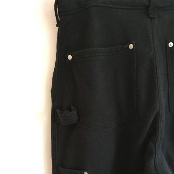 Phatee - HEMP SWEAT W KNEE PAINTER PANTS / BLACKの画像