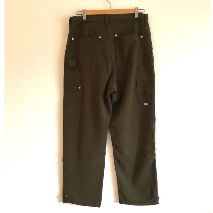 Phatee - HEMP SWEAT W KNEE PAINTER PANTS / OLIVE (OUTLET)の画像
