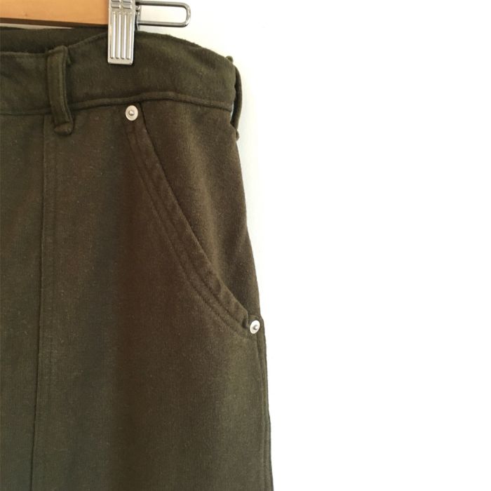 Phatee - HEMP SWEAT W KNEE PAINTER PANTS / OLIVE (OUTLET)の画像