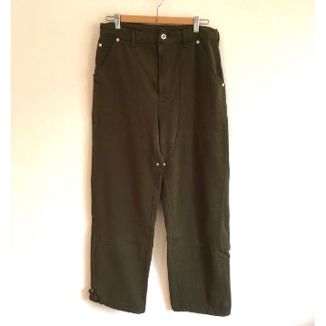 Phatee - HEMP SWEAT W KNEE PAINTER PANTS / OLIVE (OUTLET)の画像
