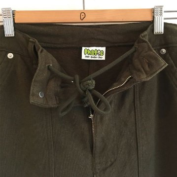 Phatee - HEMP SWEAT W KNEE PAINTER PANTS / OLIVE (OUTLET)の画像