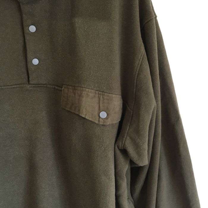 Phatee - HEMP SWEAT SNAP TEE / OLIVEの画像