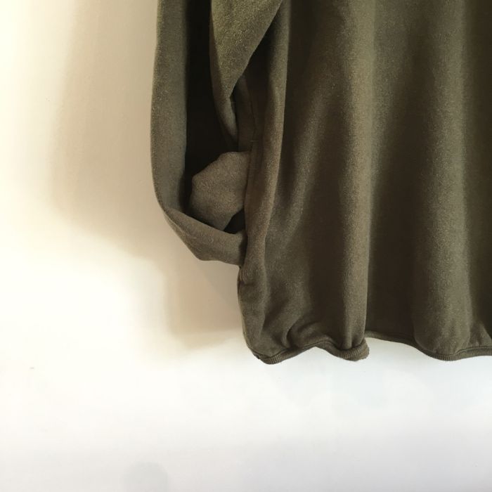 Phatee - HEMP SWEAT SNAP TEE / OLIVEの画像