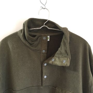 Phatee - HEMP SWEAT SNAP TEE / OLIVEの画像
