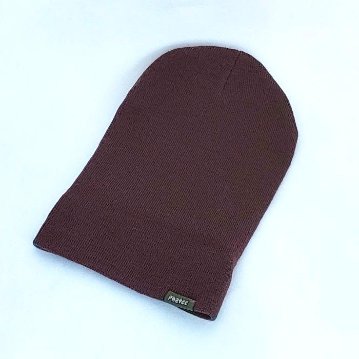  KNIT CAP / BROWN OUT LETの画像