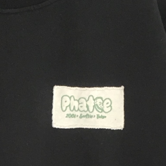 Phatee - HEMP SWEAT CREW LOGO / BLACK (shop limited)の画像