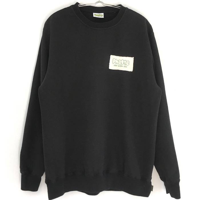 Phatee - HEMP SWEAT CREW LOGO / BLACK (shop limited)の画像
