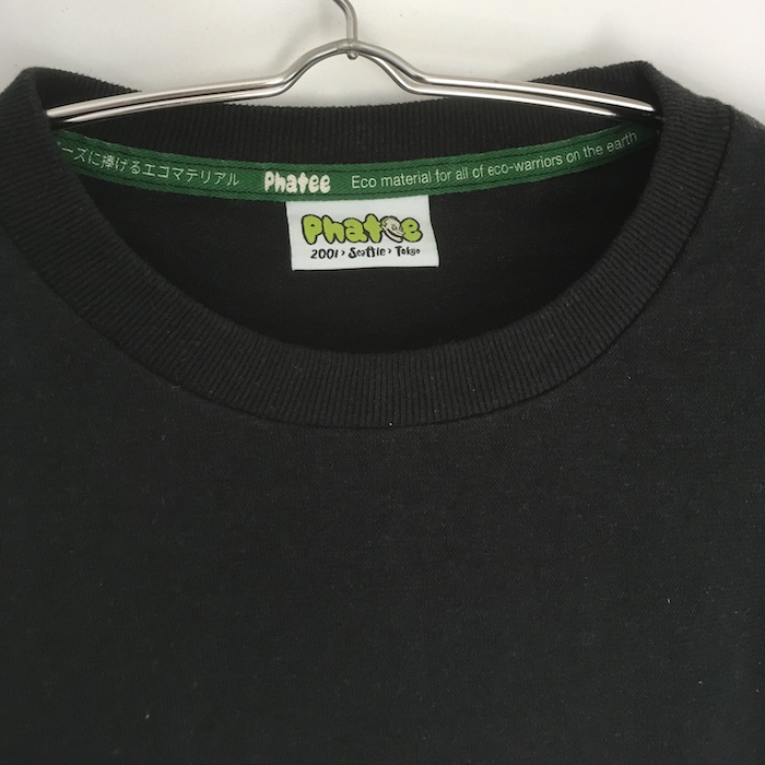 Phatee - HEMP L/S TEE HEAVY WEIGHT / BLACKの画像