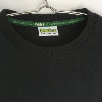Phatee - HEMP L/S TEE HEAVY WEIGHT / BLACKの画像