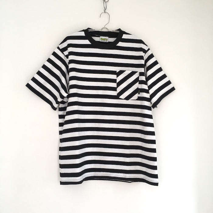 Phatee - HEMP TEE S/S POCKET UPCYCLE / BORDERの画像