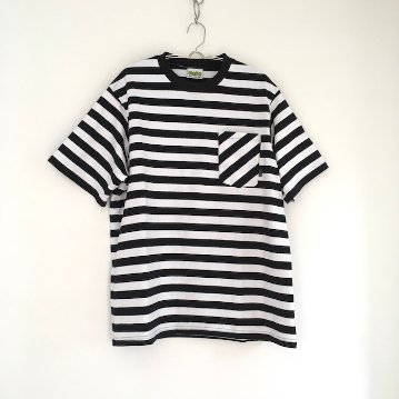 Phatee - HEMP TEE S/S POCKET UPCYCLE / BORDERの画像