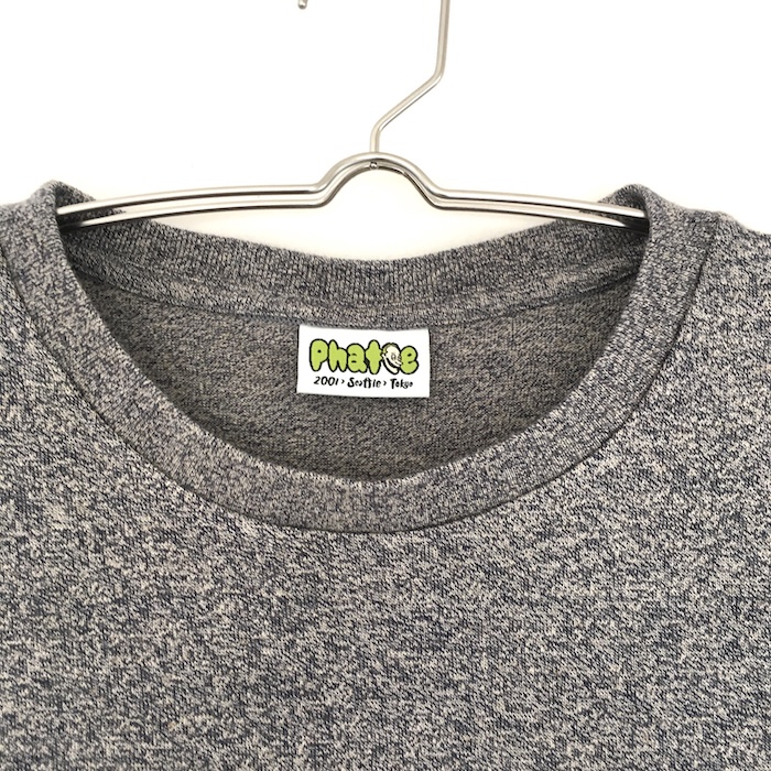 Phatee - HEMP TEE S/S POCKET UPCYCLE / HEATHER NAVYの画像