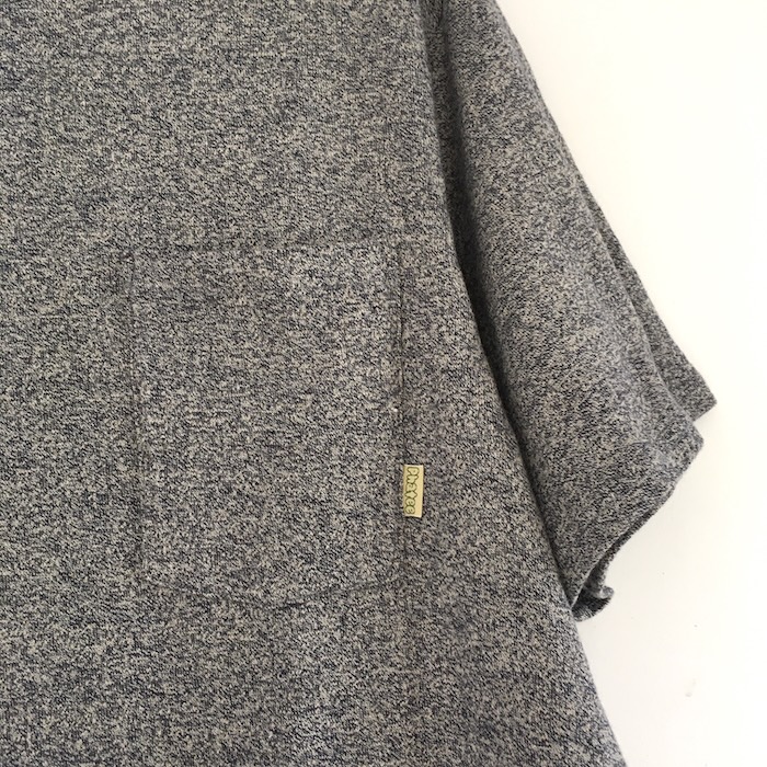 Phatee - HEMP TEE S/S POCKET UPCYCLE / HEATHER NAVYの画像