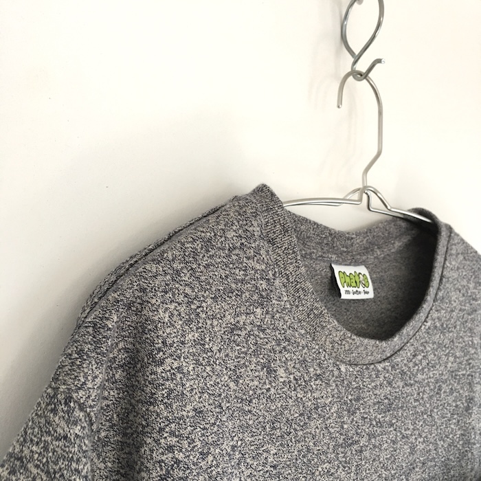 Phatee - HEMP TEE S/S POCKET UPCYCLE / HEATHER NAVYの画像