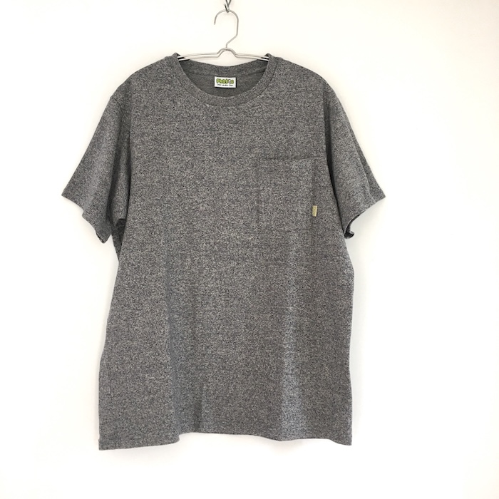 Phatee - HEMP TEE S/S POCKET UPCYCLE / HEATHER NAVYの画像