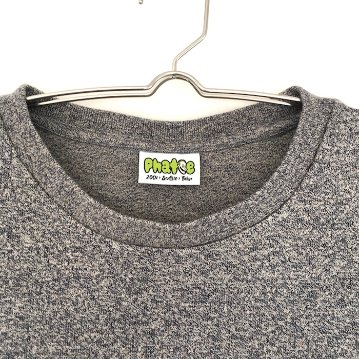 Phatee - HEMP TEE S/S POCKET UPCYCLE / HEATHER NAVYの画像