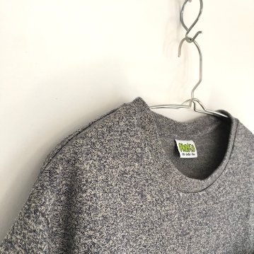 Phatee - HEMP TEE S/S POCKET UPCYCLE / HEATHER NAVYの画像