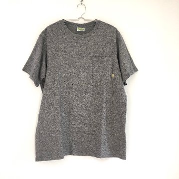 Phatee - HEMP TEE S/S POCKET UPCYCLE / HEATHER NAVYの画像