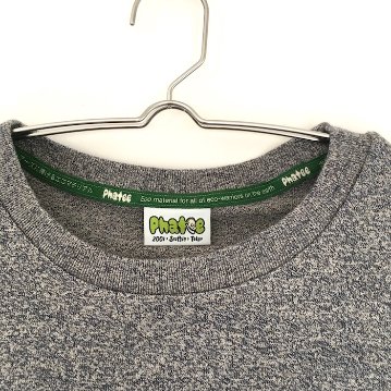 Phatee - HEMP TEE HEAVY WEIGHT UPCYCLE / HEATHER NAVYの画像